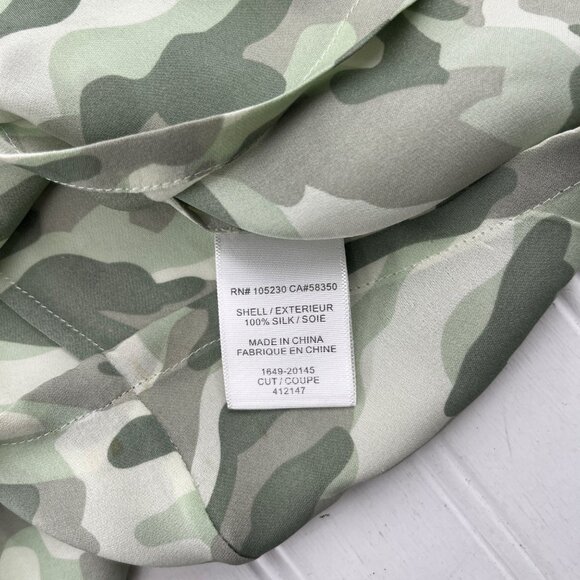 Joie XS Camo Silk Racerback Tank Top - Picture 4 of 5